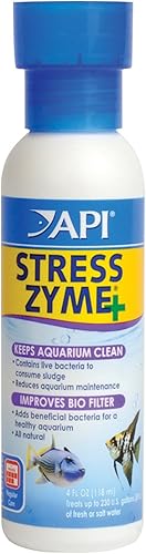 Miniatura 1 de API Stress Zyme Solución de limpieza para agua dulce y agua salada de acuario , 4 onza