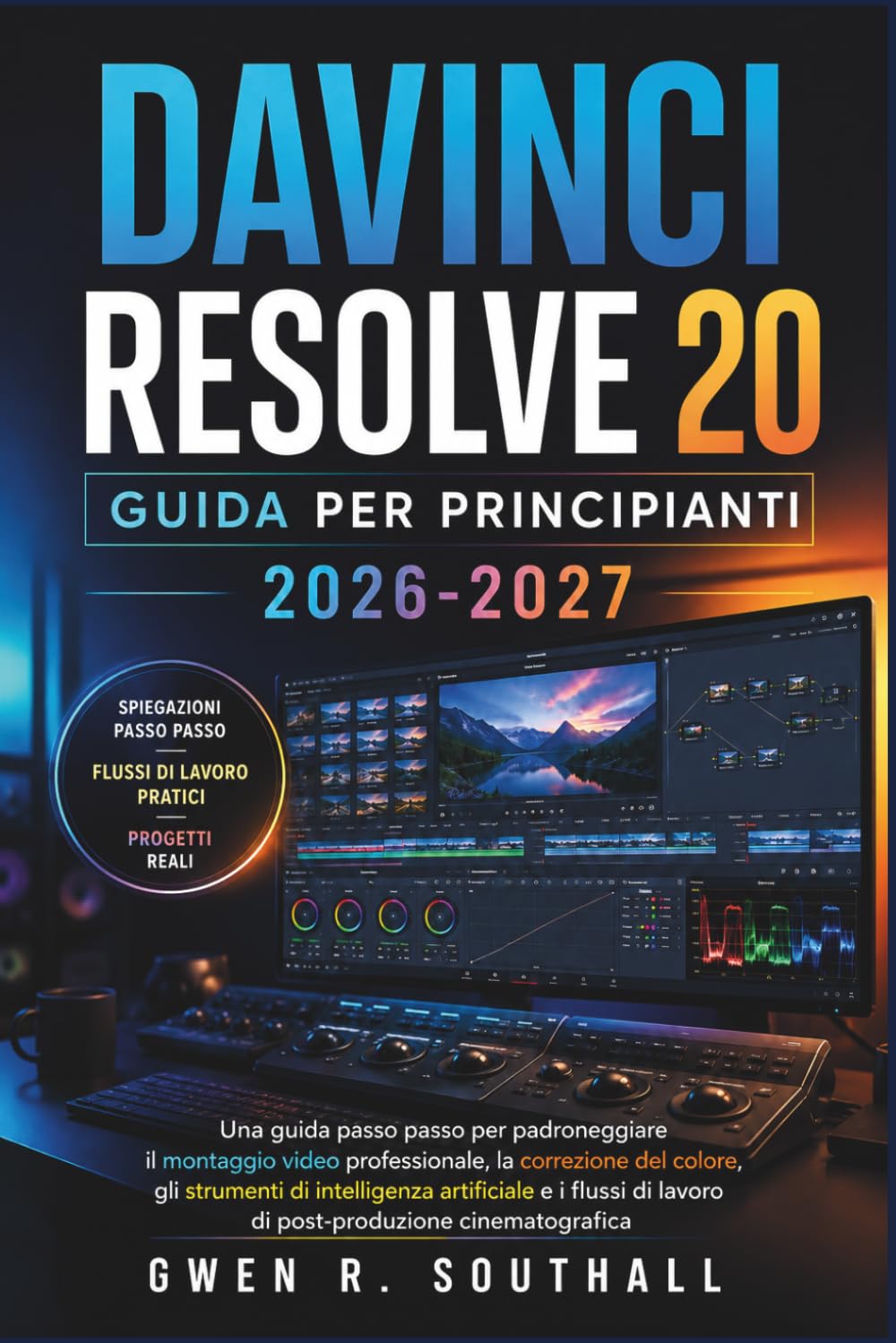 Davinci Resolve 20 Guida Per Principianti 2026-2027: Una guida passo passo per padroneggiare il montaggio video professionale, la correzione del ... di lavoro di post-produzione cinematografica
