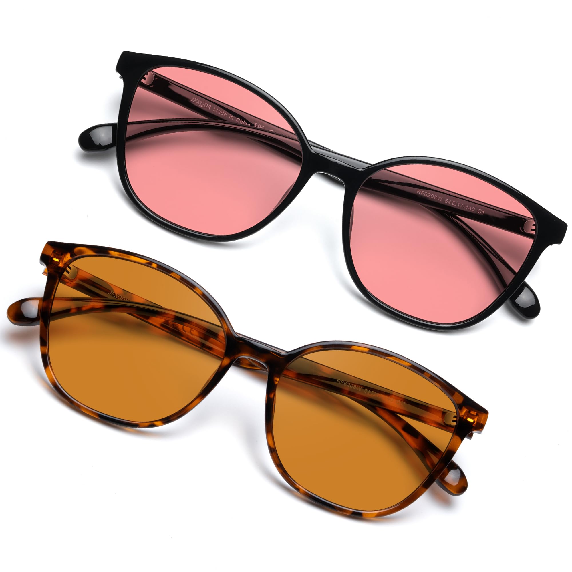 Lunettes Anti Lumière Bleue pour Femmes, Monture TR90, Lunettes de Gaming Anti-Fatigue Oculaire & Anti-Reflets UV RF6208