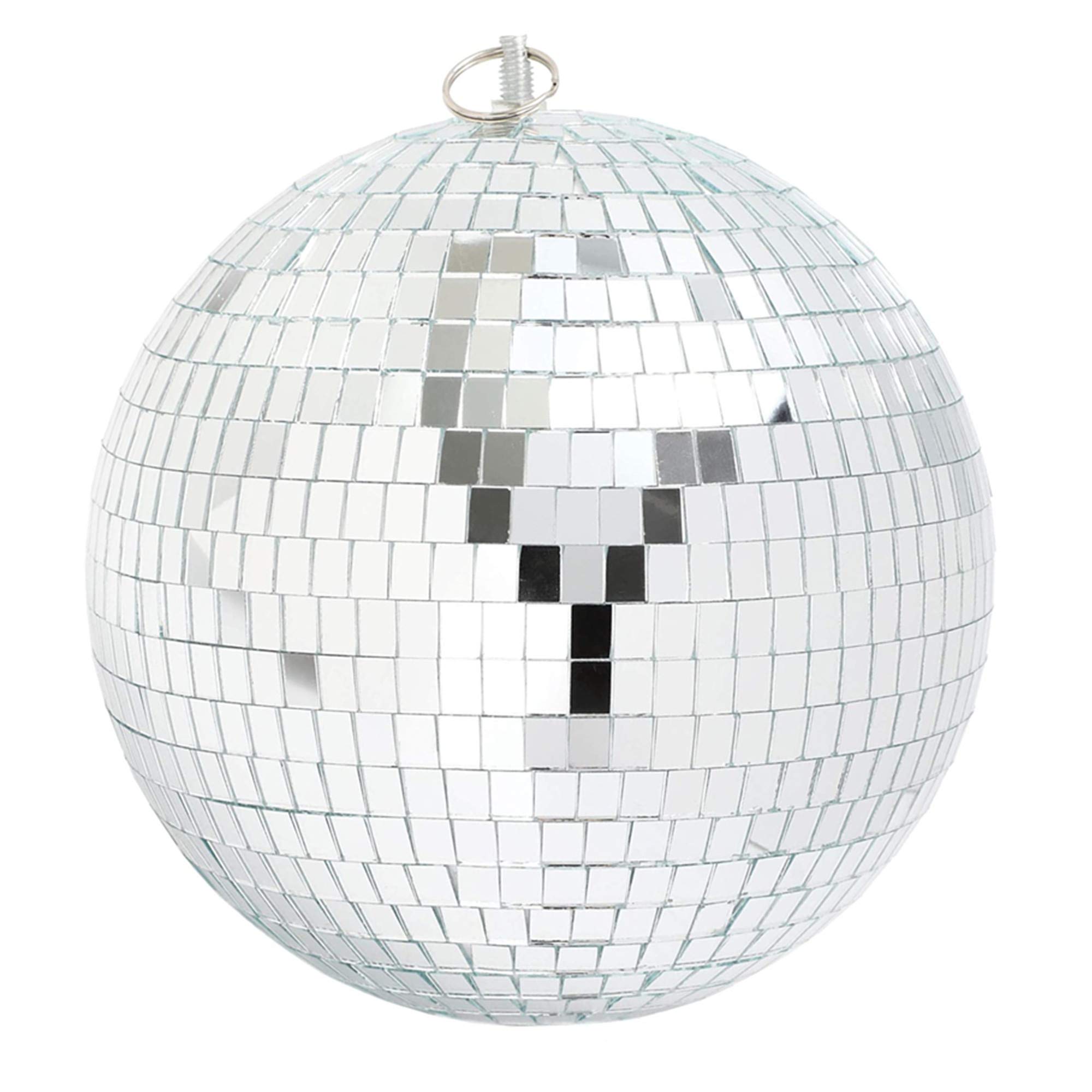 8" Disco Ball Hanging Mirror Disco Ball with Hanging Ring for Party and Decorations