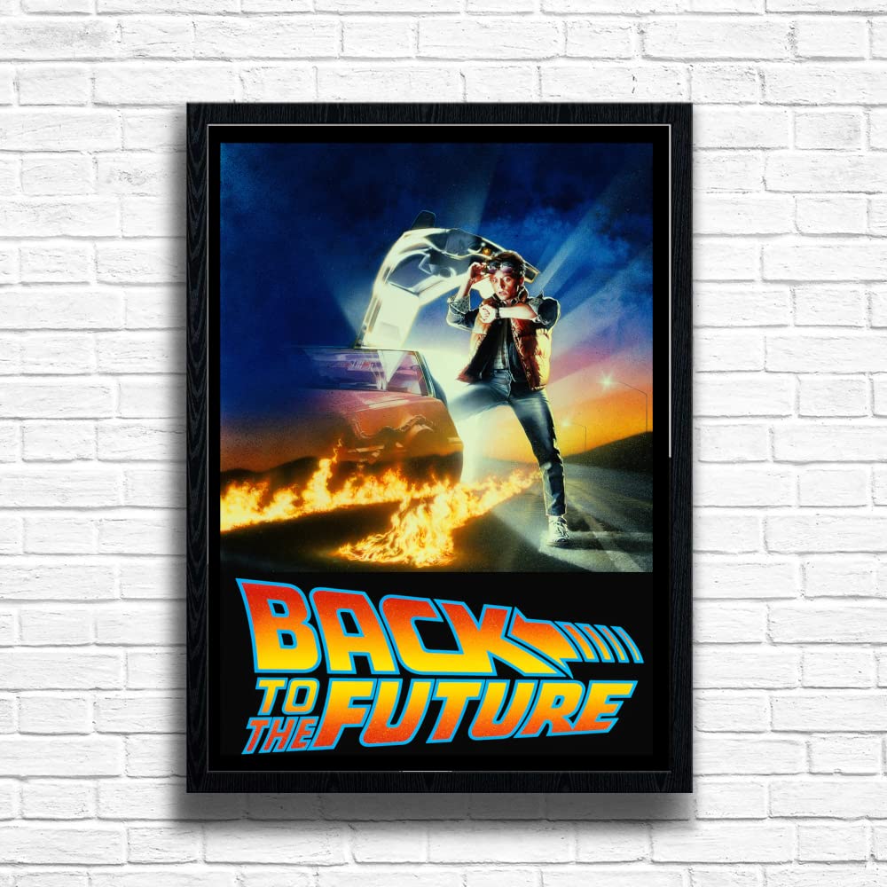 BACK TO THE FUTURE 80s Movie Print Vintage Nostalgic Film Framed