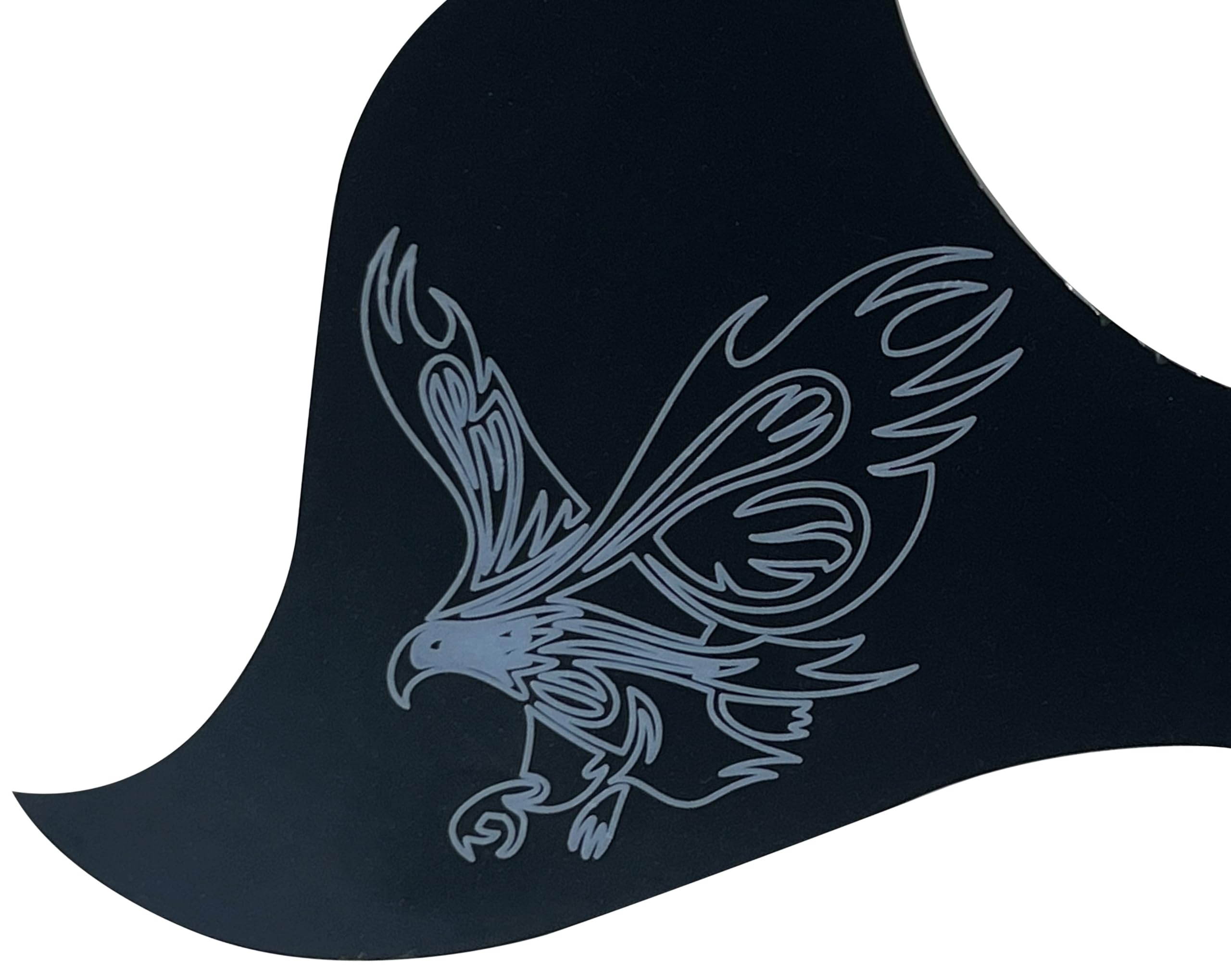 For fit Gibson songwriter Style Self Adhesive Acoustic Guitar Pickguard Scratch Plate (Black?eagle?)