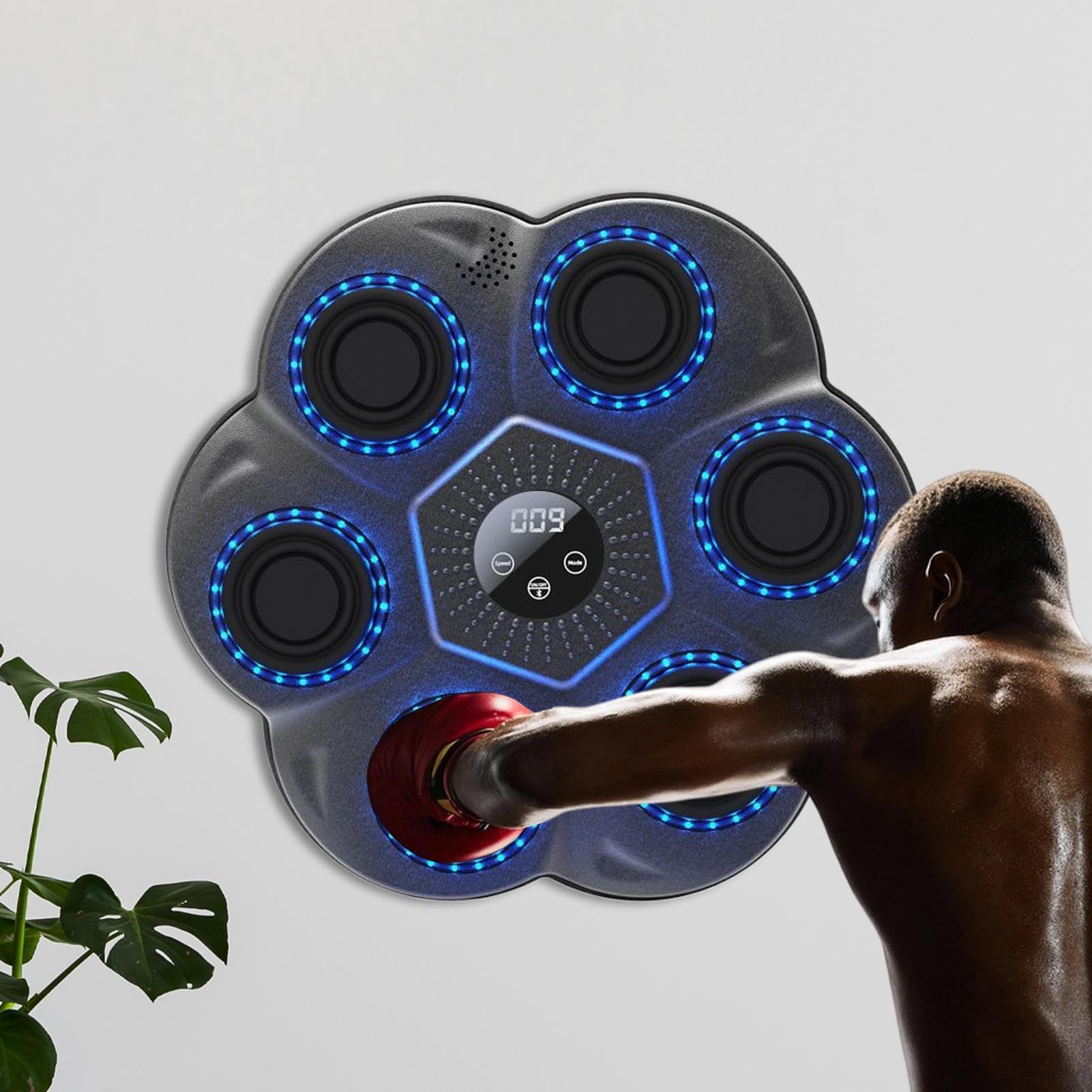 Macchina da boxe, 9 modalità di allenamento, per famiglia, studenti, adulti, uomini, donne, casa, interni, compleanno, palestra, allenamento, fitness, esercizio interattivo, allenamento intelligente