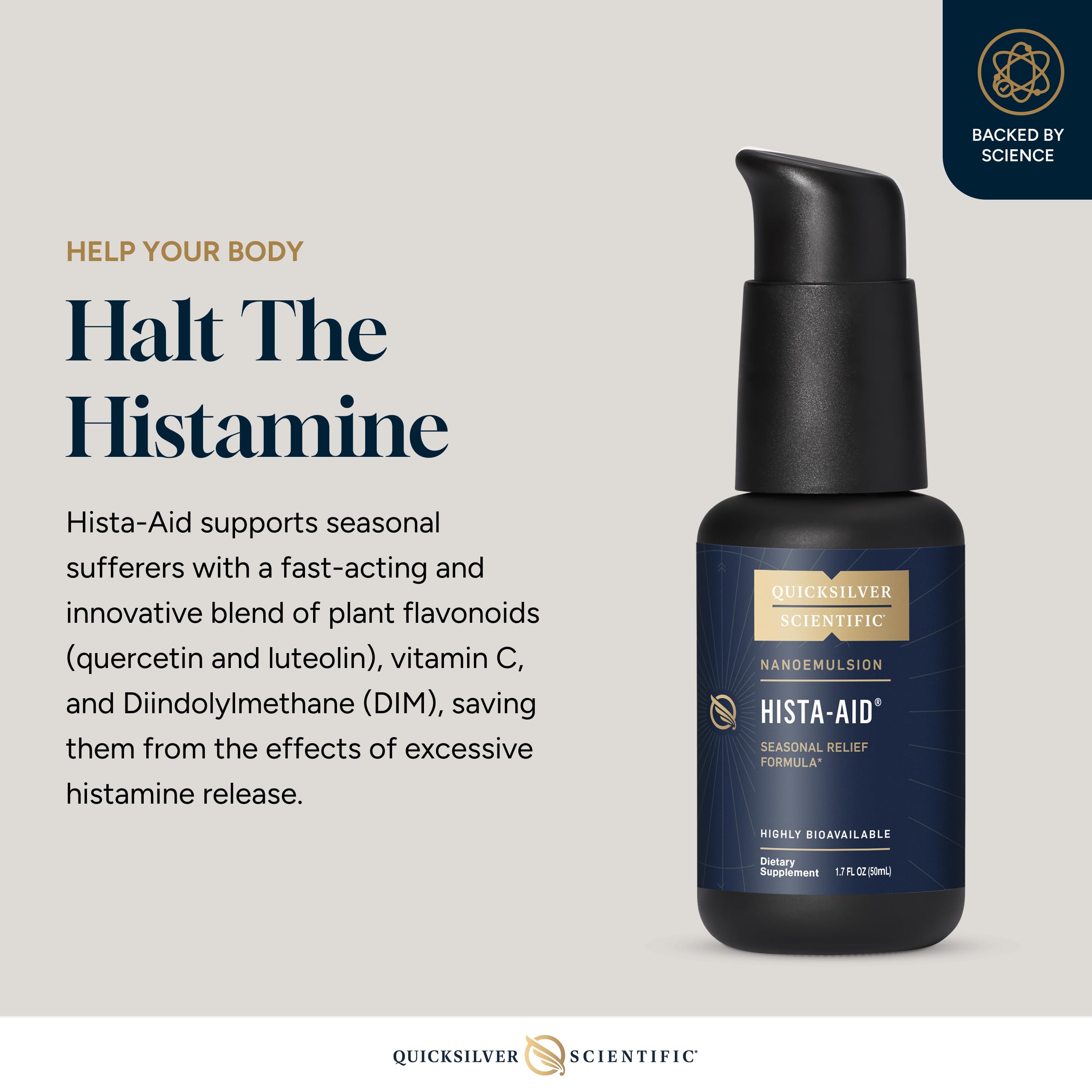 Quicksilver Scientific Nanoemulsified Hista-Aid, DIM, 50ml — Amazon image 3