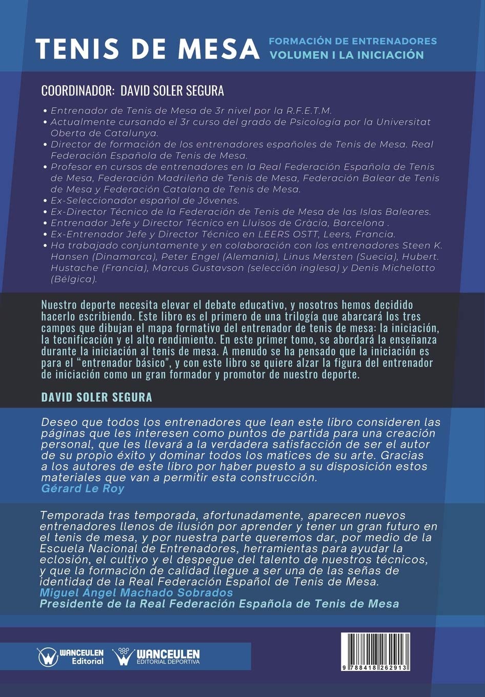 Tenis de Mesa: Formación de entrenadores Volumen I: La inciación