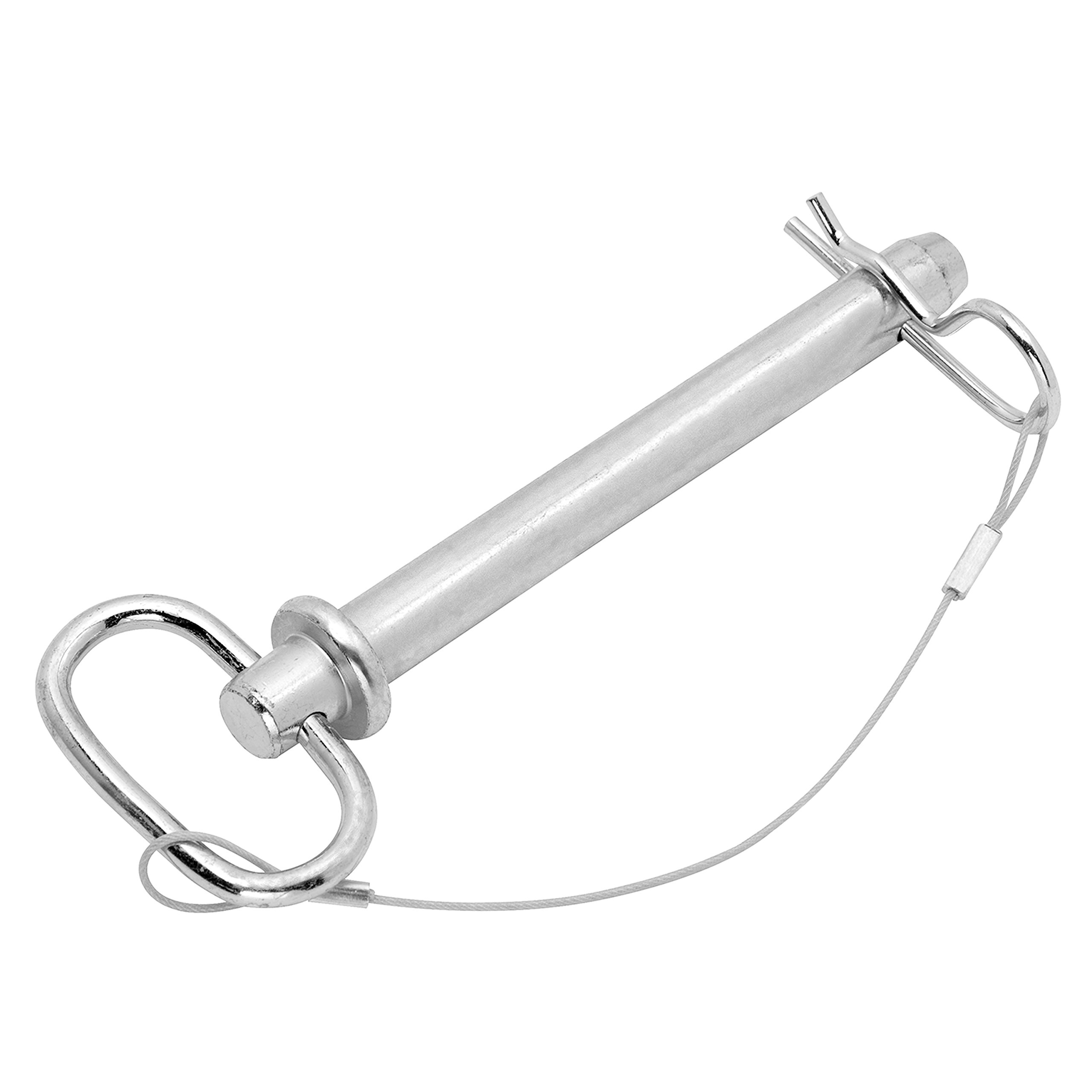 Fulton500334 5/8" x 4.5" Replacement Pivot Pin with Lanyard for 3" x 3" Hinge Kit