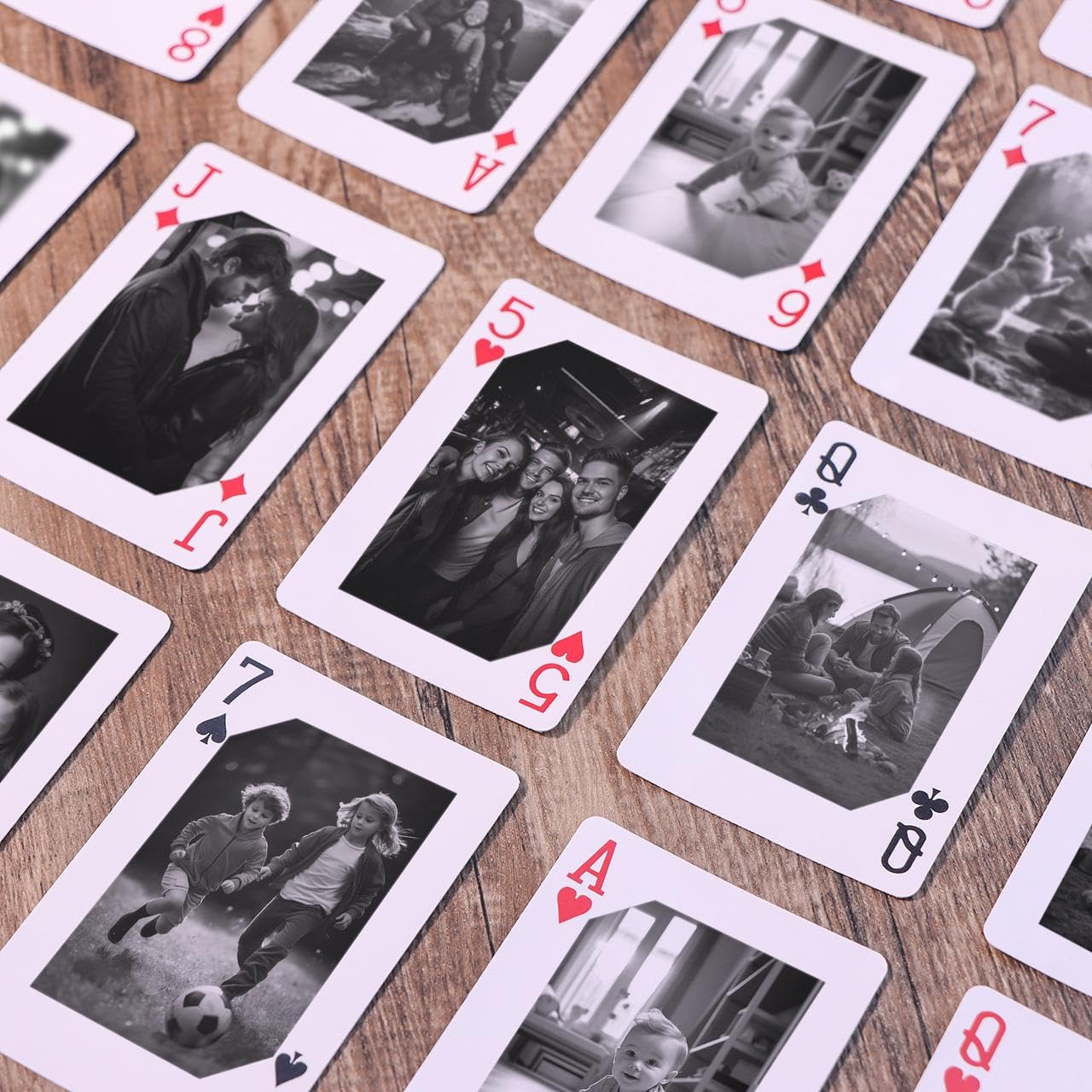 Carte da gioco personalizzate solo retro
