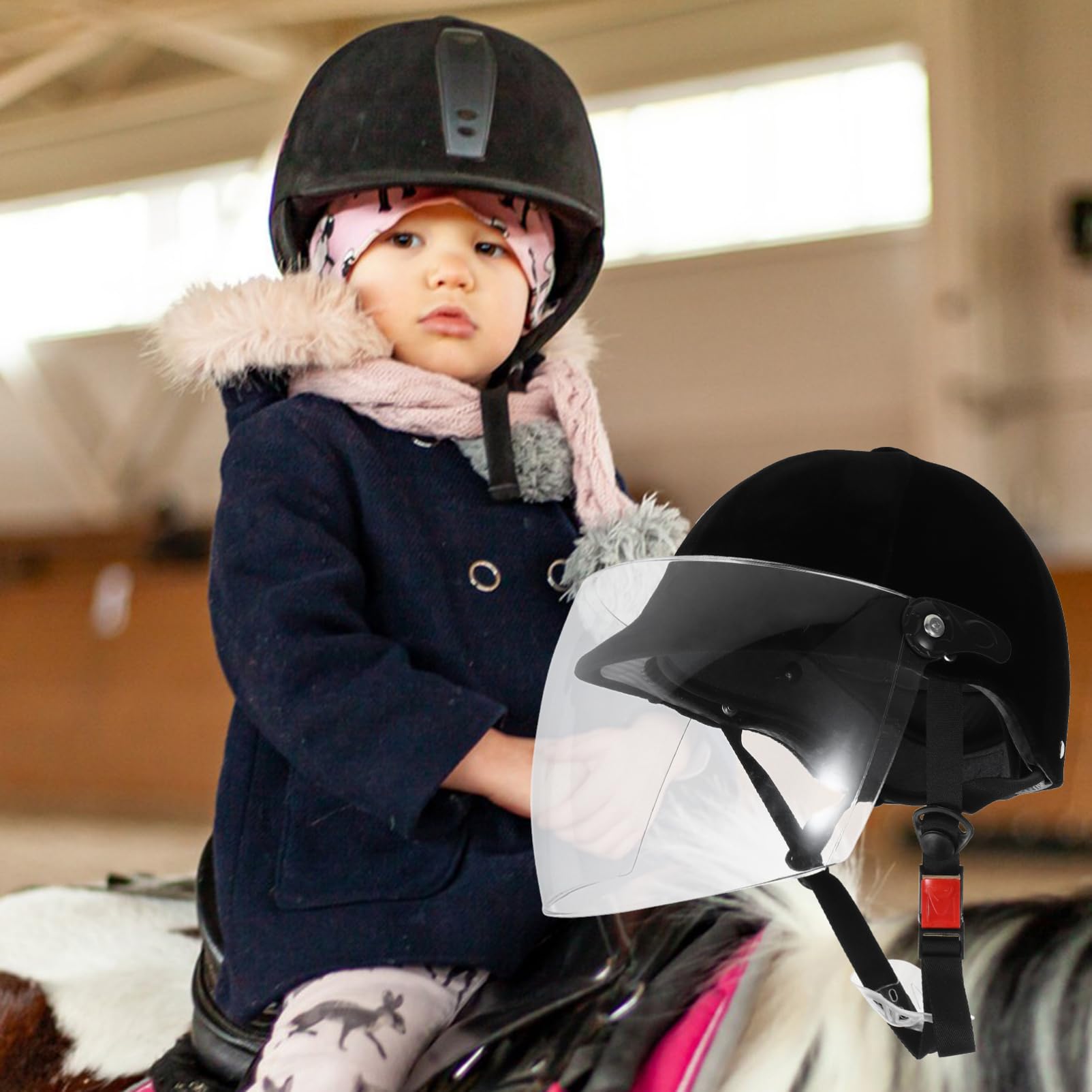 Happyyami Casco Per Bambini Casco Da Equitazione Per Bambini Sicuro E Confortevole Traspirante Pratico Ed Elegante