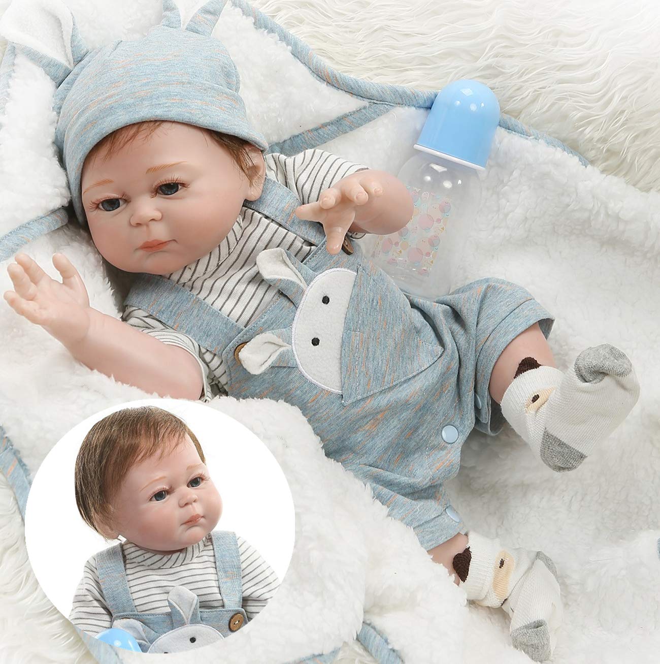 Buy Reborn Baby Dolls Boy Full Body Silicone Baby Doll 20inches Newborn