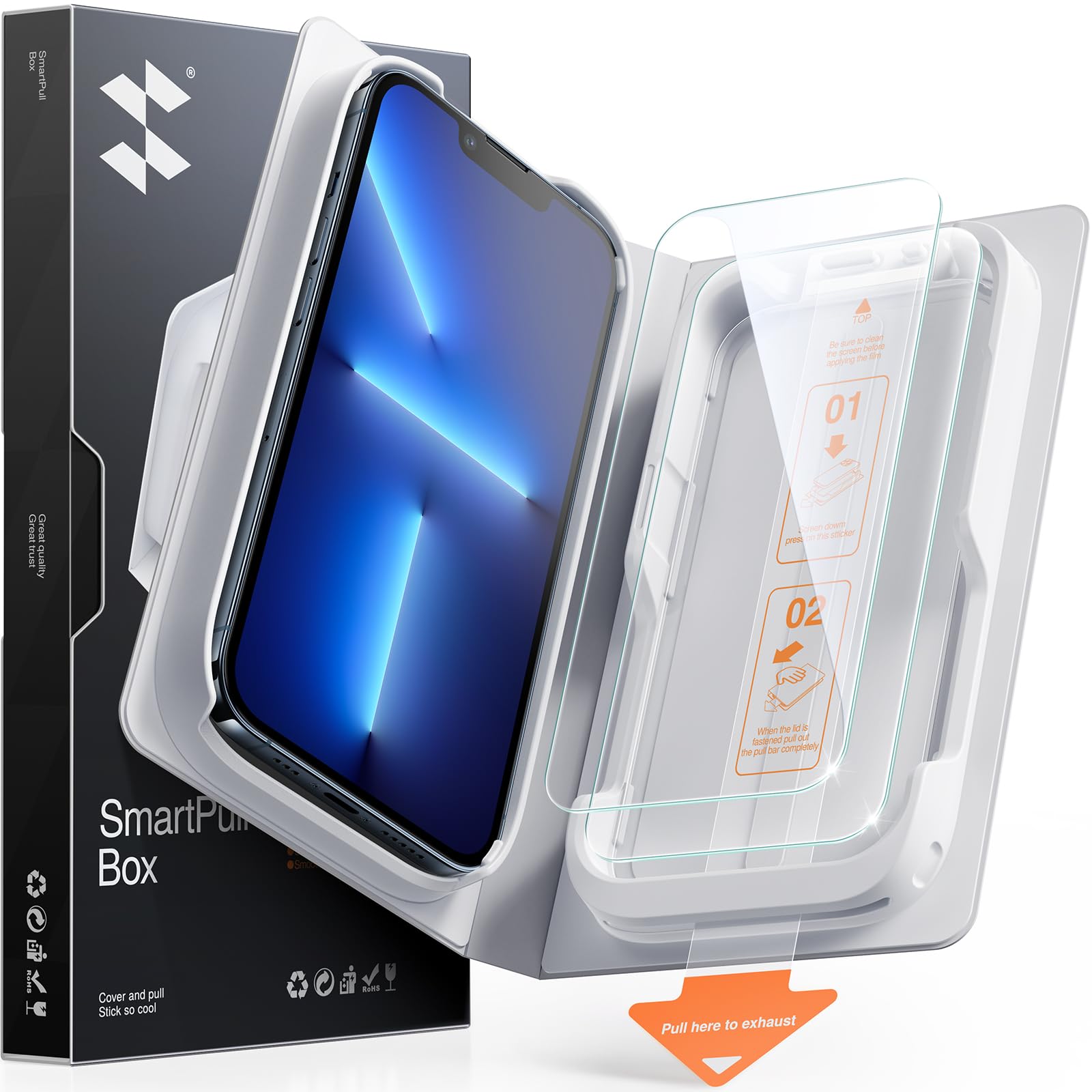 SMARTDEVIL 2 Pack for iPhone 13 Pro Max/14 Plus Screen Protector