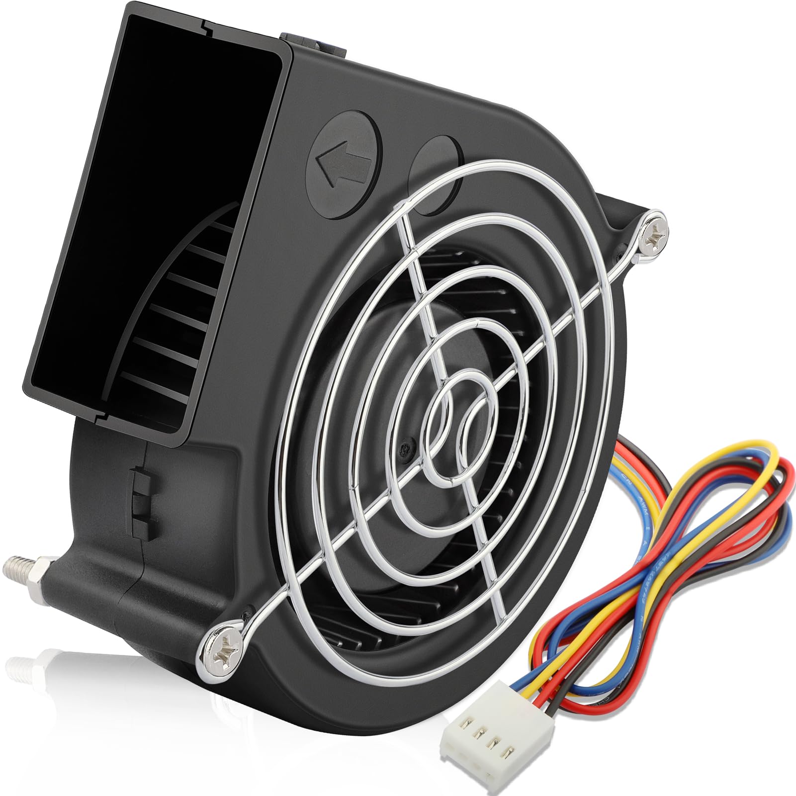 GDSTIME 75mm EC Blower Fan - Multi-Voltage Centrifugal Blower With Dual Ball Bearings