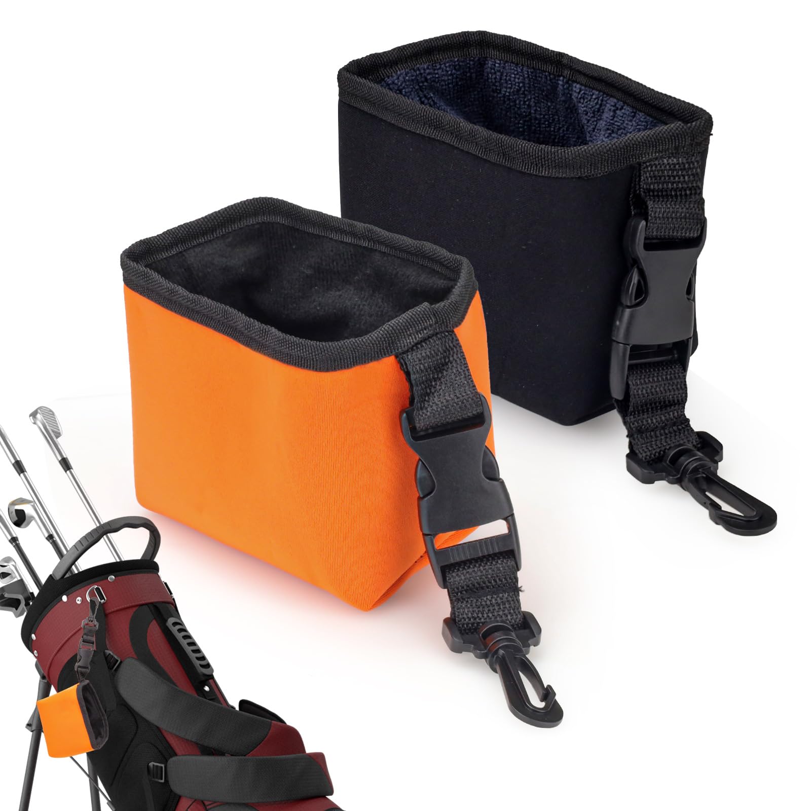 Pochette de nettoyage de club portable LELE LIFE, serviette humide et sèche anti-boue