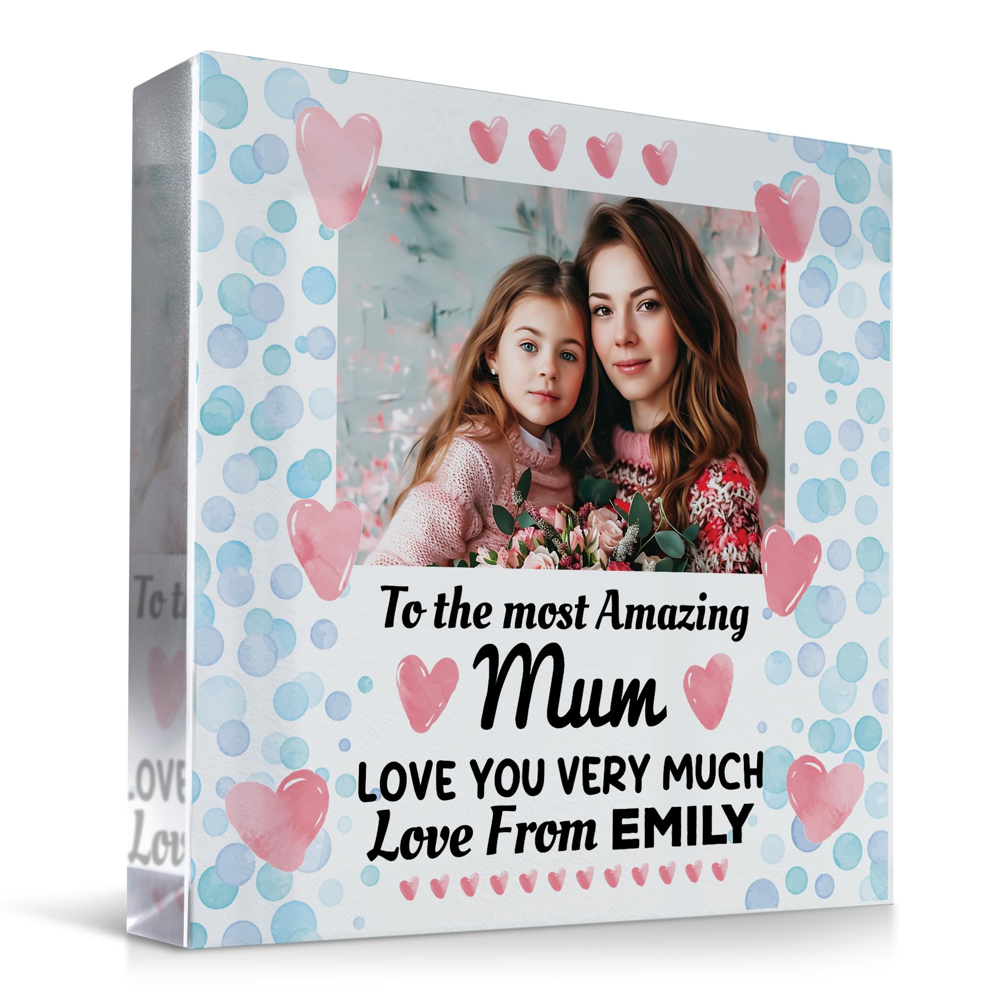 Red Ocean Personalised Birthday Gift For Mum, Most Amazing Mum, Mothers Day Gift For, From Son Gifts, Daughter To Gifts, Keepsake Mothers Day, Photo Plaque, Mummy