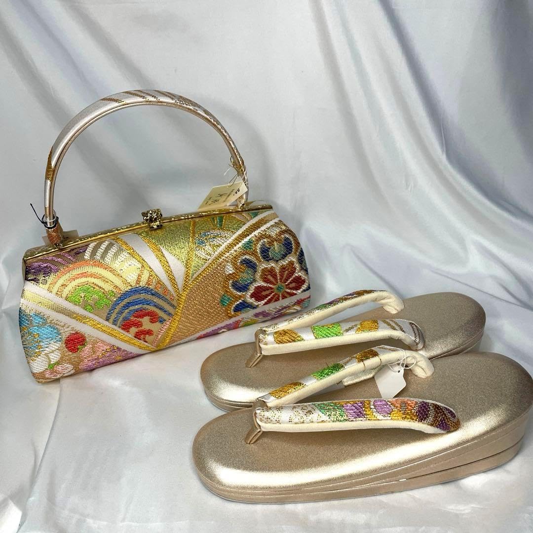 草履 バッグ セット Lサイズ 最高級 正絹帯地 本製 草履 バッグ セット 草履 バッグ セット Lサイズ 最高級 正絹帯地 本製 草履 バッグ セット