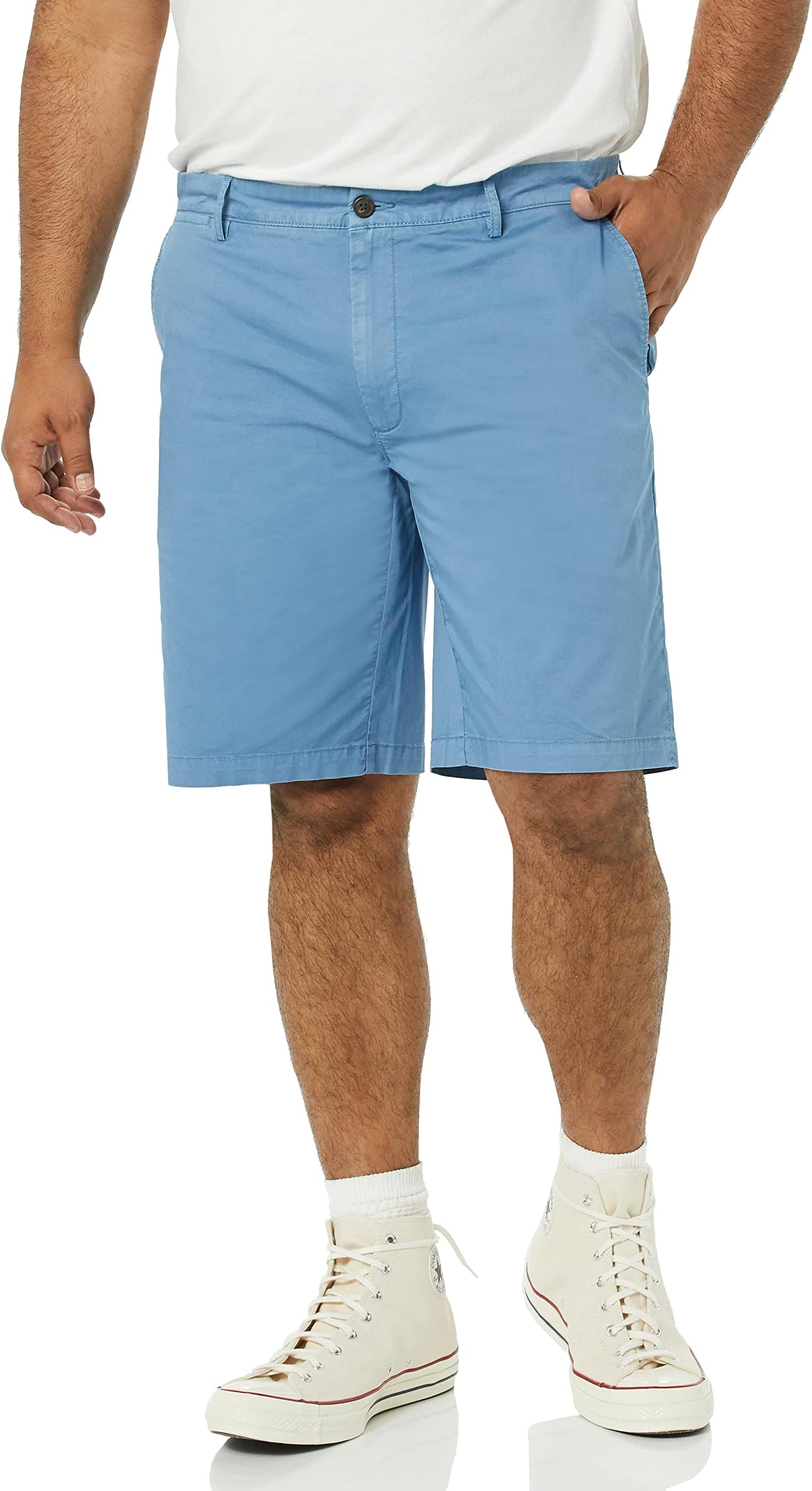 Goodthreads Men's Slim-Fit 11" Flat-Front Comfort Stretch Chino Short