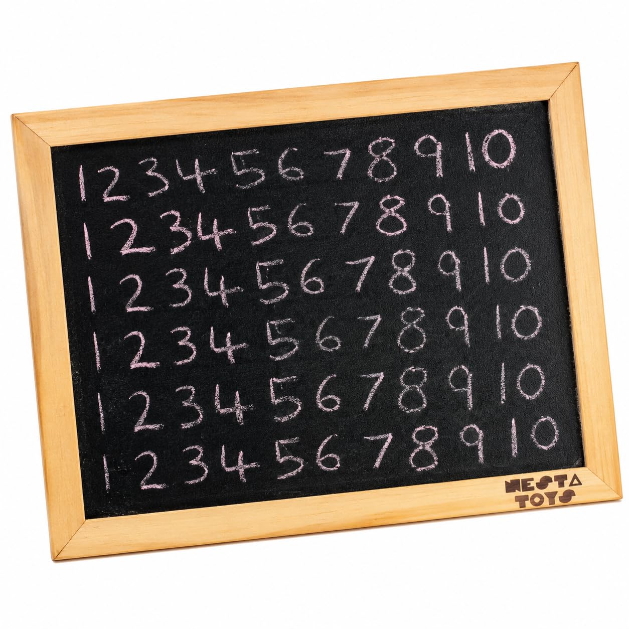 NESTA TOYS - Double Sided Blackboard Slate | Pre-Writing Toys for Kids | Educational Toy (30X22cm) | Heavy Duty Slate Chalk Boards with Frame-image-8