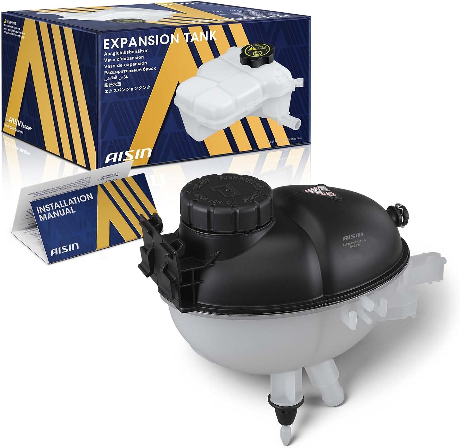 AISIN AFTERMARKET EXTMB-00198 Coolant Reservoir Tank with Cap & Sensor