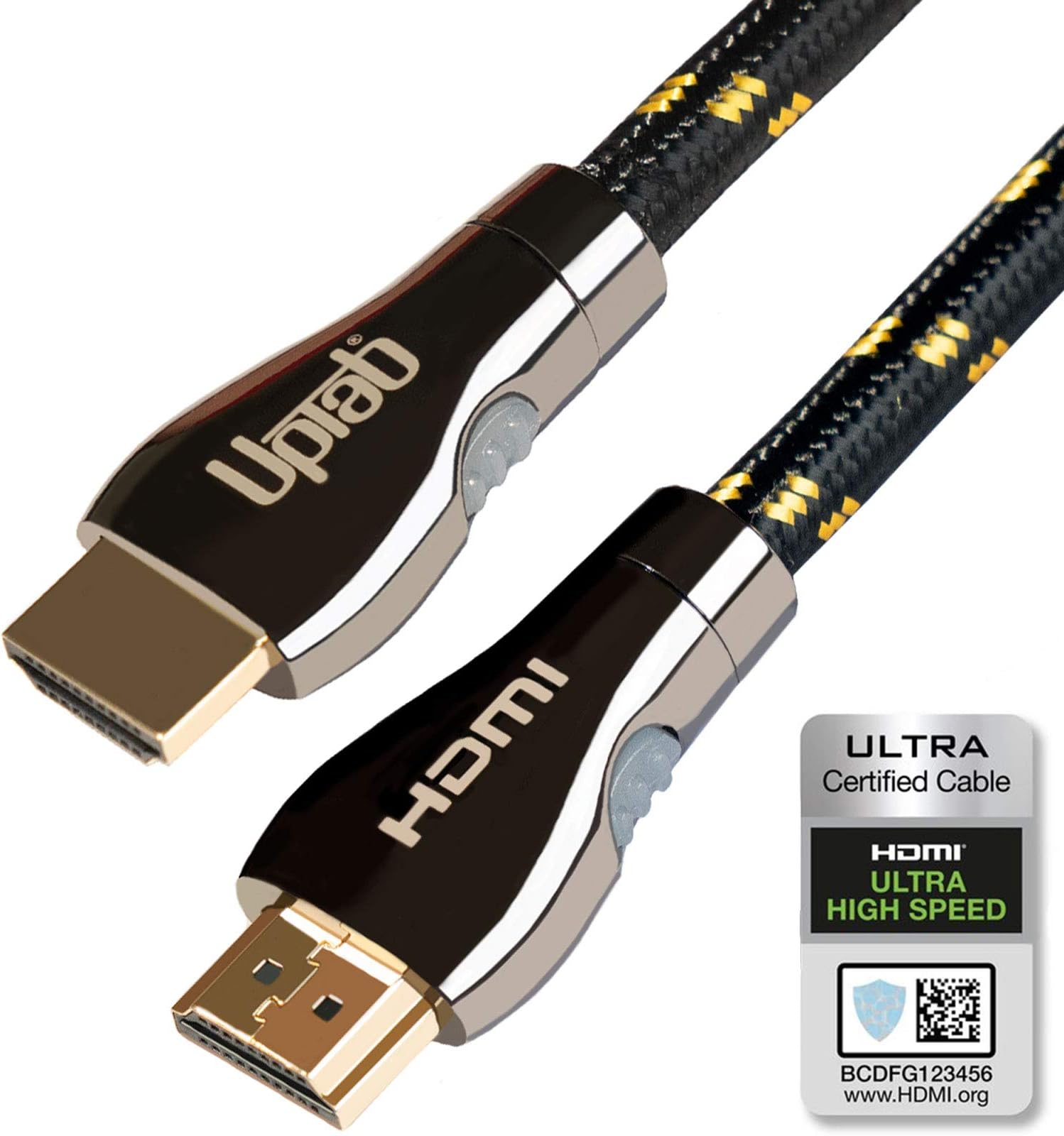 Certified HDMI Cable 10FT (HDMI 2.1 10K 8K) Ultra High Speed HDMI HDR 48Gbps eARC VRR Dolby Atmos Vision for PS5 Xbox Series X RTX 4090 Apple TV 4K Roku Fire Sony LG (10FT/3M)