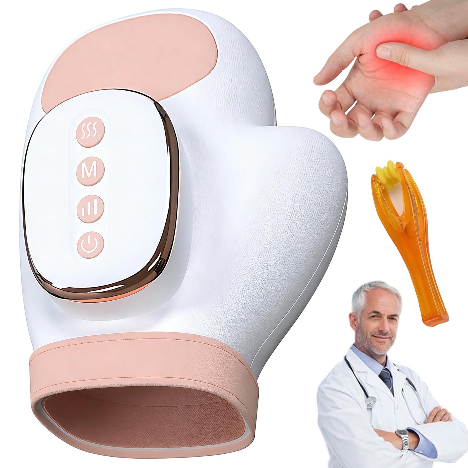 Wärme-Handmassagegerät,3 in 1 Handmassagegerät– mehr Leichtigkeit für müde Hände,CalmHand | Keine steifen Finger, kein Kribbeln, kein nagendes Schmerzgefühl mehr. (B)