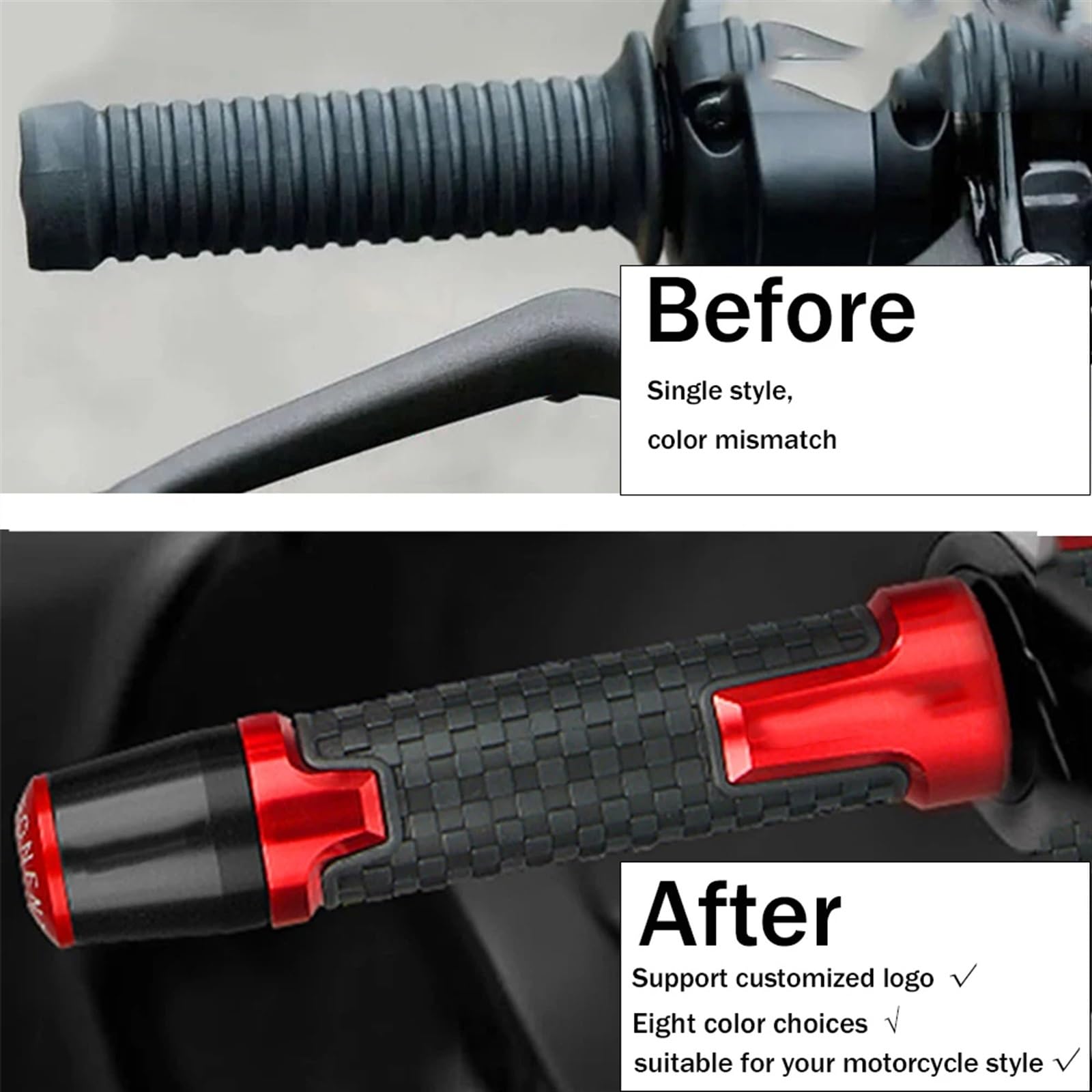 Contrappesi Manubrio Moto PER H-ONDA SH125 150 300 SH300 150 125 i SH 150 150i 2003-2021 2020 2023 2022 Moto Manopole Manubrio Tappo Bar End tappi per le orecchie(P)