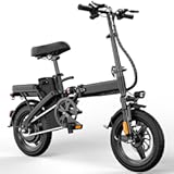 Foldable Electric Bike for Adults, 14" Folding E-Bike with 500W Peak Motor, Electric Bicycle with 48V Removable Battery UL 2849 Certified, 25 Miles PAS Range, Electric Commuter Mini Bikes