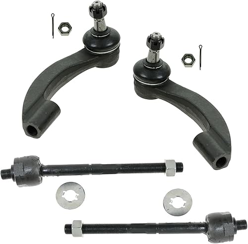 Miniatura 438 de TRQ Juego de varillas de acoplamiento delanteras interiores y exteriores, 4 piezas, compatibles con Chevrolet Cruze 2016-2019 de 16-19 voltios