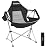 KingCamp Hammock Camping Chair, Swinging Portable Folding Camp Chairs for Adults 400lbs Heavy Duty Foldable Oversized Rocker with Aluminum Alloy Frame Cup Holder Pillow for Outdoor Beach Patio Sport