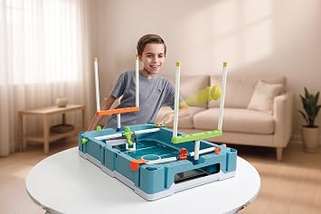 EastPoint 5-in-1 Stadium Game Center, Foosball Table, Arcade Games, Teal
