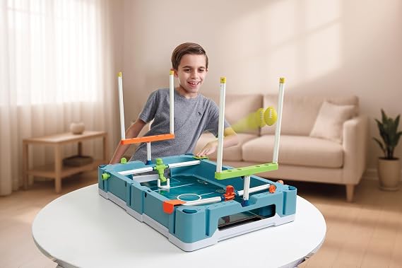 EastPoint 5-in-1 Stadium Game Center, Foosball Table, Arcade Games, Teal