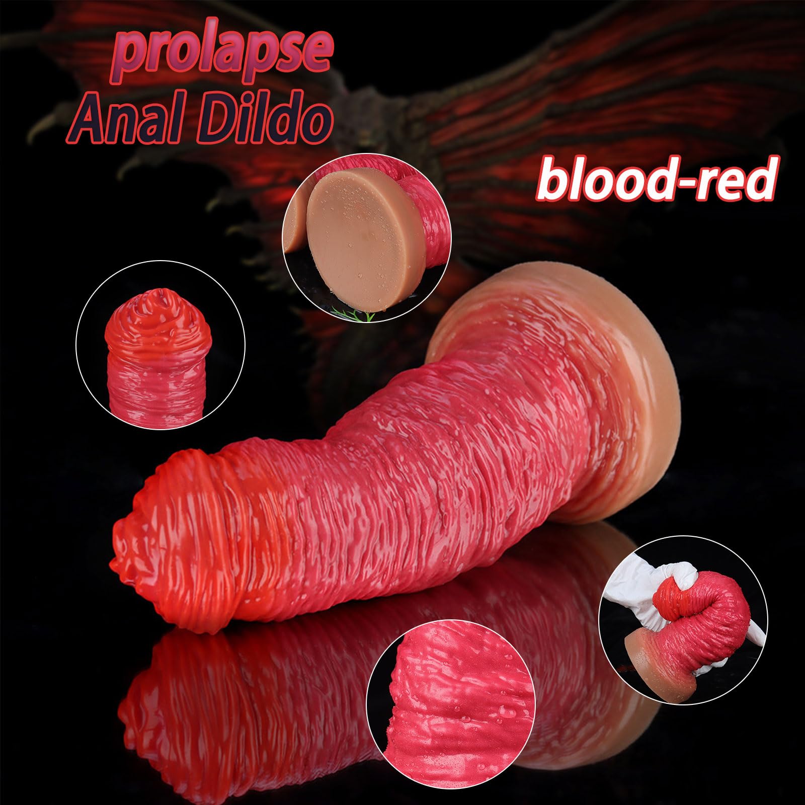 Amazon.com: MOERWOD 7.48in Anal Dildo Prolapse Silicone Anal Sex Toys for  Women Men Couples, Gay Sex Toys, Prostate Massager Adult Sex Toys &  Games,Blood-red Prolapse for Those who Prefer Maximum Realism(S) :