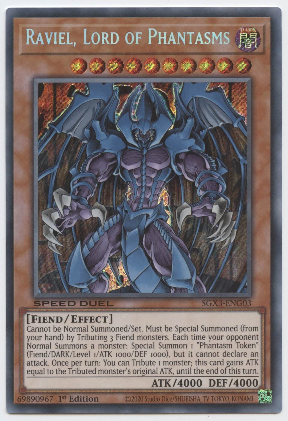 Raviel, Lord of Phantasms - SGX3-ENG03 - Secret Rare