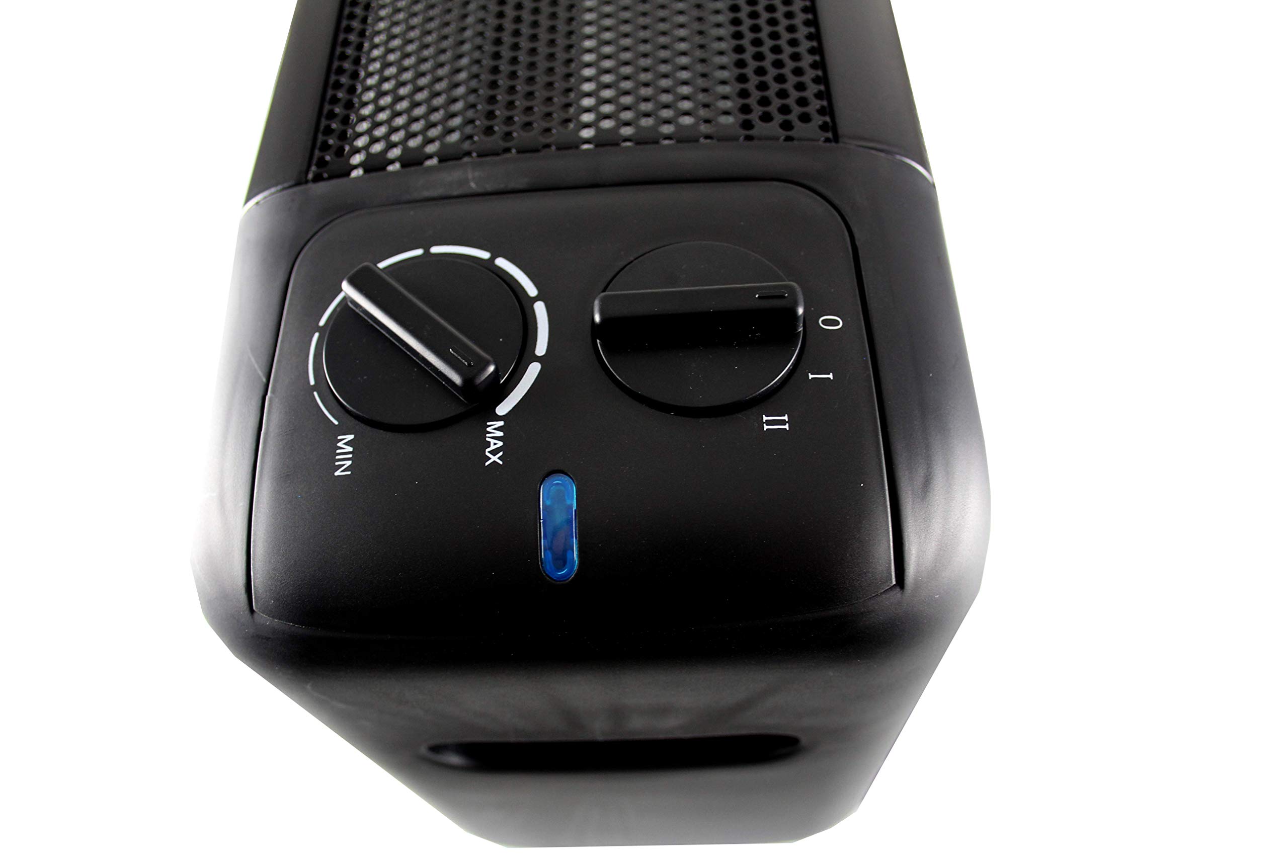 Bastilipo - PRC-1500N, Placa radiante de mica compacta, 750/W1500W, termostato, COLOR NEGRO