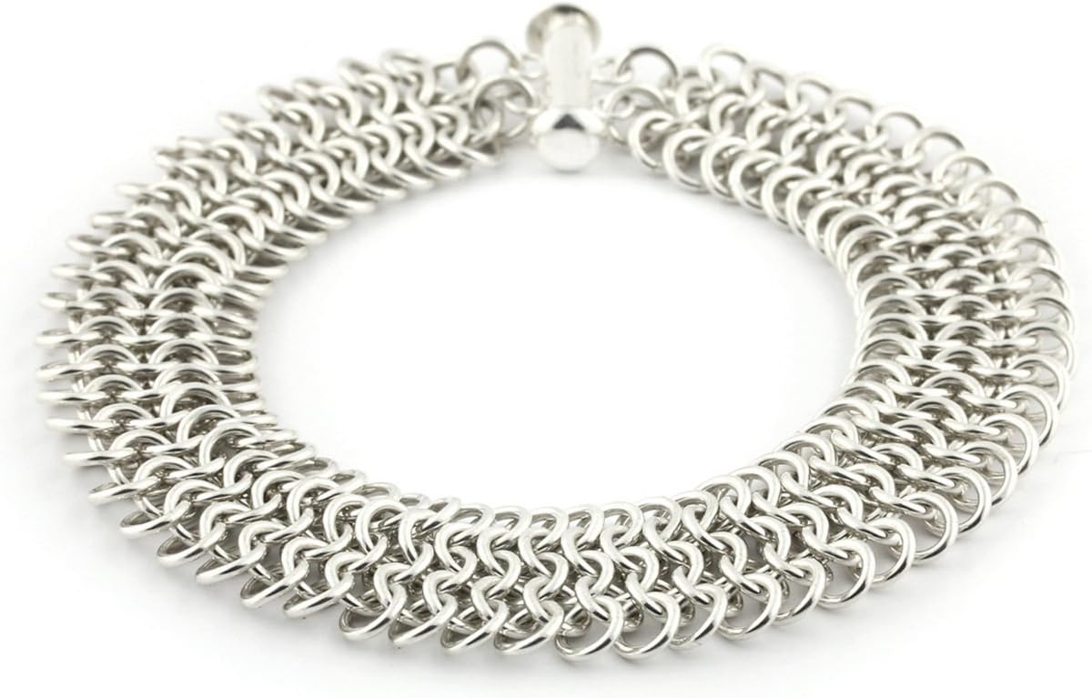 Weave Got Maille European 4 in 1 Bracelet Chainmaille Kit, Silver (KIT-220.01)