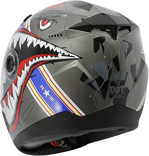 Miniatura 5 de SLMOTO Casco de motocross DOT para jóvenes y niños, casco de calle todoterreno para motocross, casco ATV