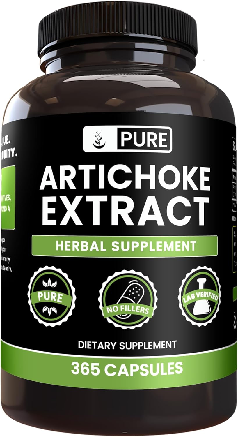 Pure Original Ingredients Artichoke Extract (365 Capsules) No Magnesium Or Rice Fillers, Always Pure, Lab Verified