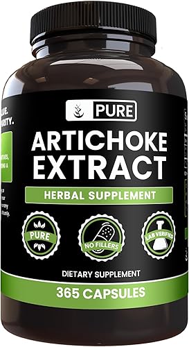 Pure Original Ingredients Extracto de alcachofa (365 cápsulas) sin magnesio o rellenos de arroz, siempre puro, verificado en laboratorio