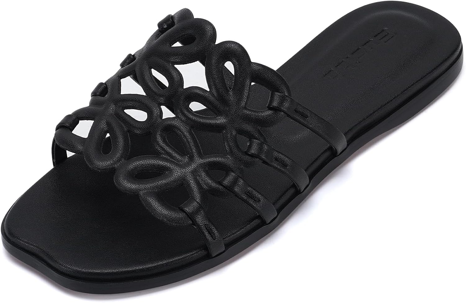 Flat Sandals for Women 2026 Luxury Open Toe Dressy Slip On Sandals Comfortable Slides for Summer image 4