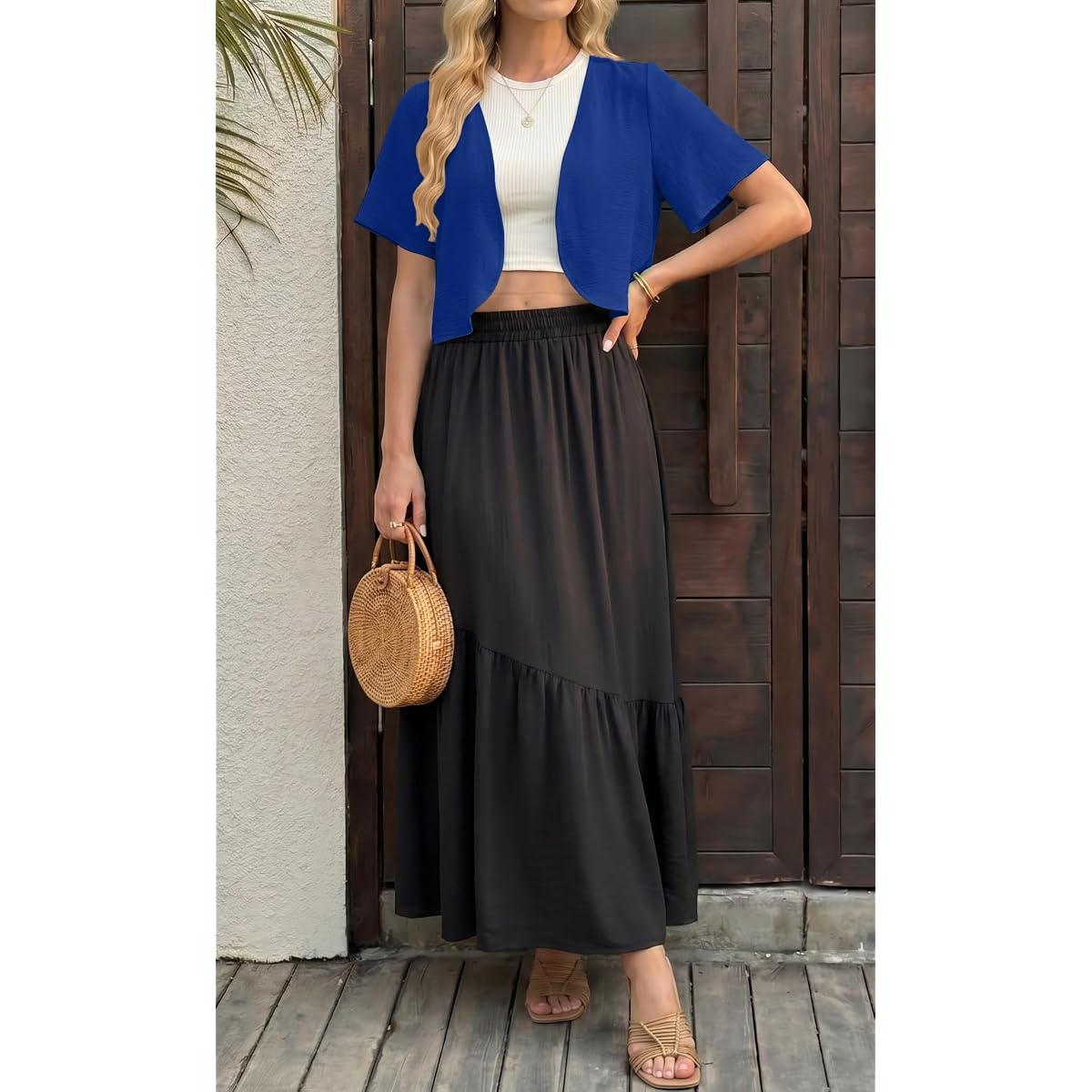 blue cotton midi dress Floral Textured Women fashion 1900-1920 | Elegant midi dress with mini dress Color:CANDLE-COTGAUZE