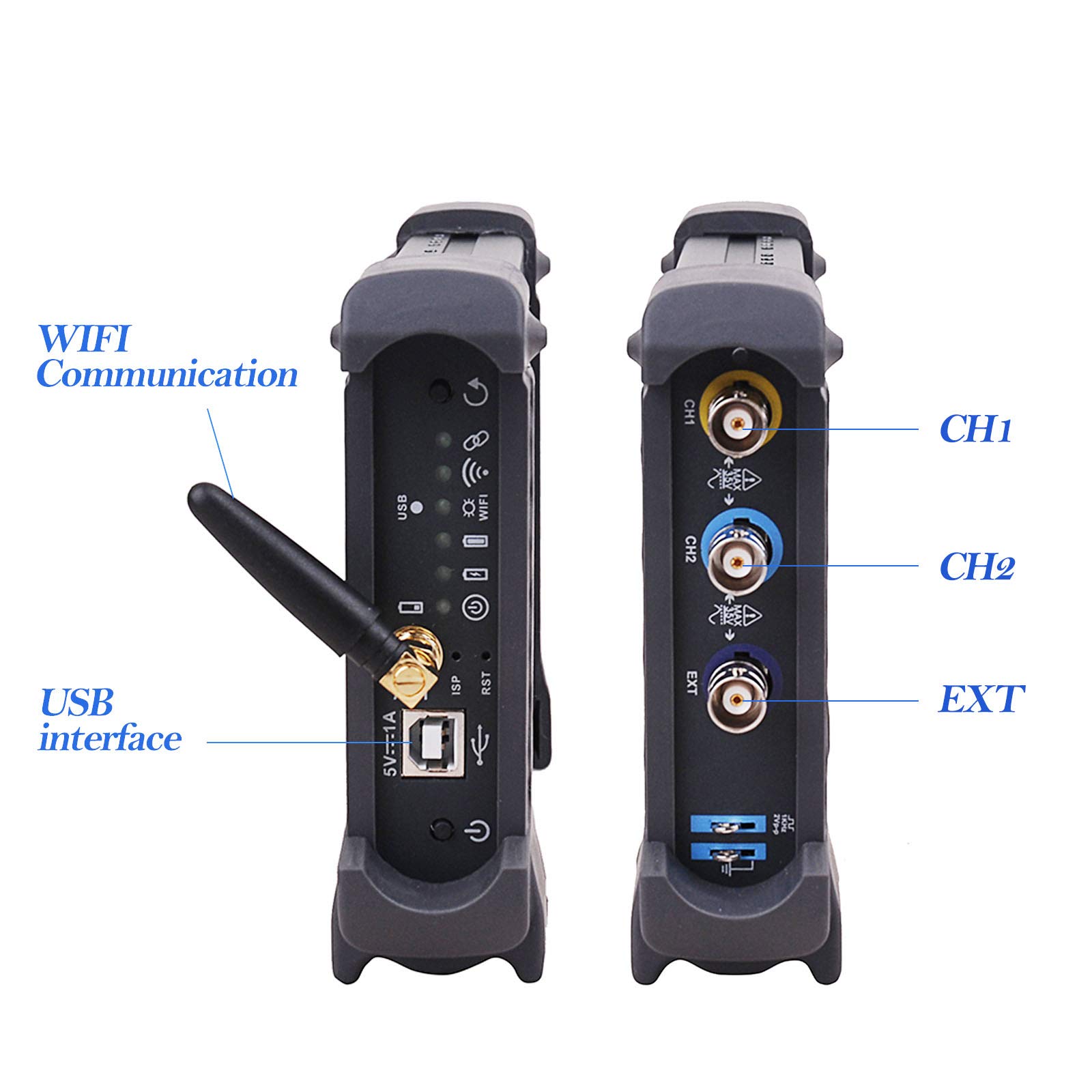 Hantek IDSO1070A WIFI Connect PC USB Oscilloscope 70MHz 2 CH 