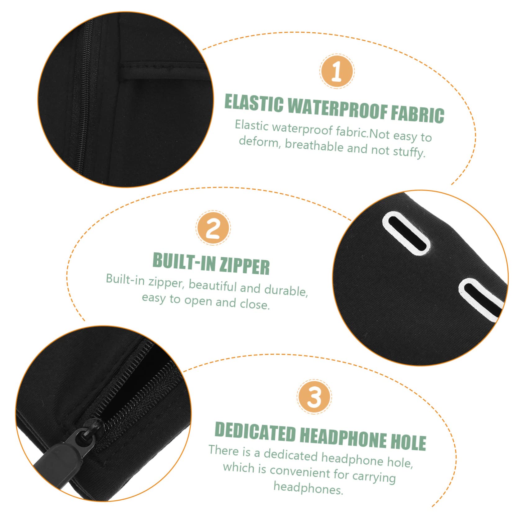 Gadpiparty 5piezas Deportivo para Teléfono Móvil Bolsa De Mano para Correr Resistente y Duradero para Entrenamientos y Actividades Al Aire