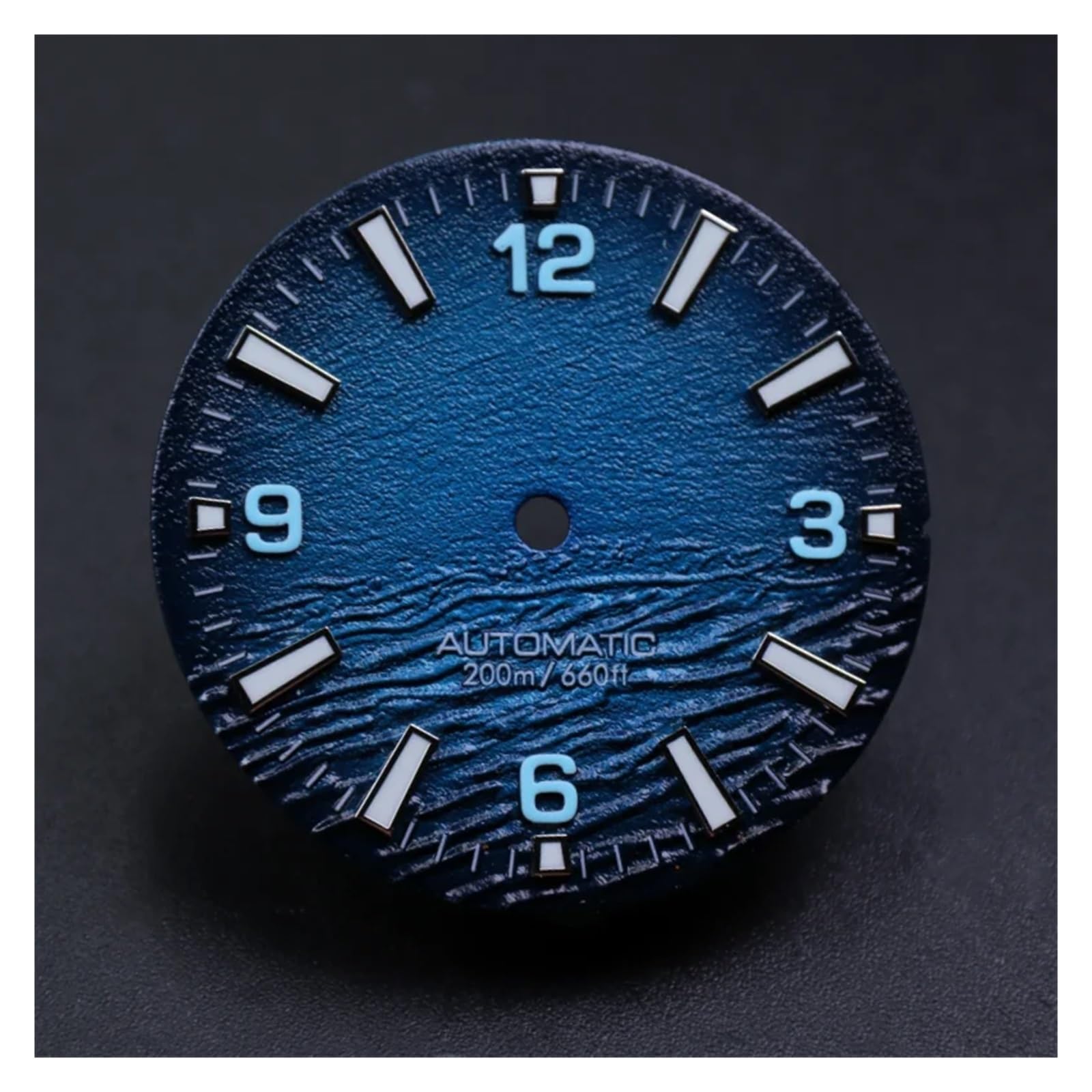 Montre de plongée Style Sea 28.5mm, 1 pièce, 3 ou 0,8 Couronne, Cadran for Seik Nh35, Mouvement Skx007 Mods avec C3 Bgw9 Lumineux(2)