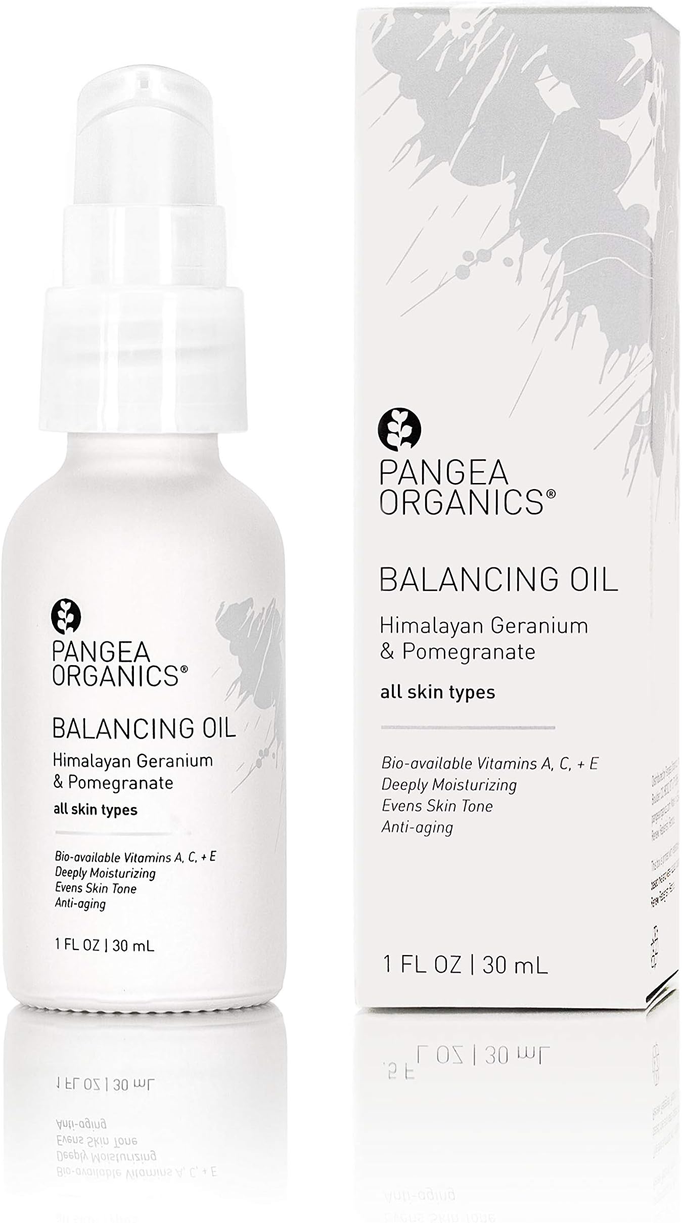 Pangea Organics | Balancing Oil Serum for All Skin Types, Anti-Aging, 1 fl oz