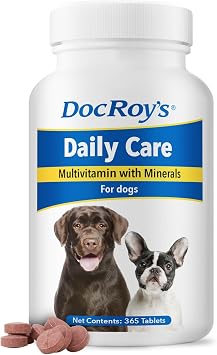 Doc Roys Daily Care Canine Chewable Multivitamin Tablets for Dogs, 365ct