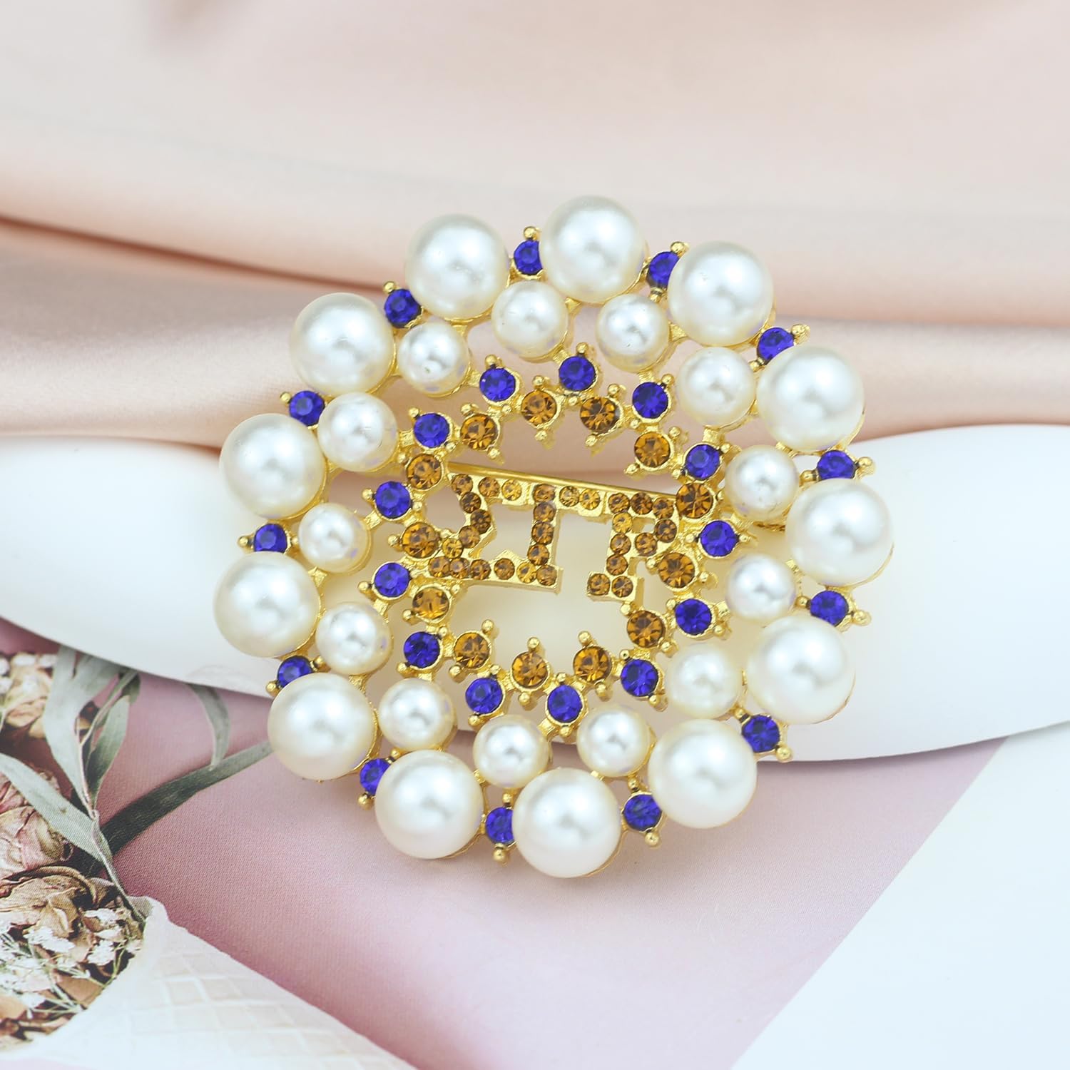 Greek Sorority Brooch 1922 SGR Pearl Brooch Pin Sigmaa Gamma Rho Gift Sorority Paraphernalia Gift for Women Soror - Image 4