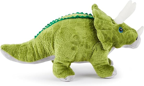 Zappi Co Plüsch Kinder Kuscheltier Weiches Kuschel Plüschtier - Teil der Safari-Tiere-Kollektion, Perfekt für Kinder(30cm)(Triceratops) - 3