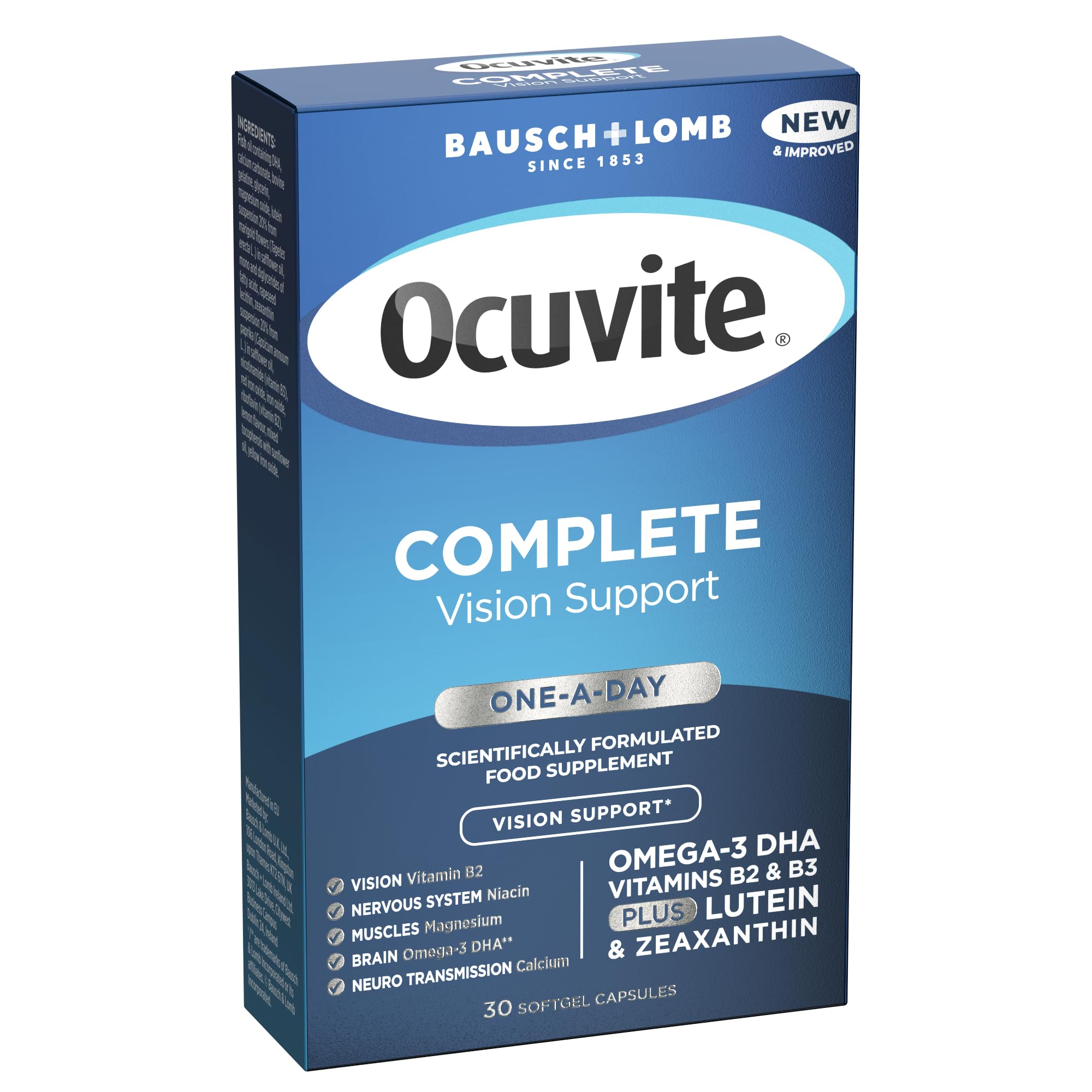 Ocuvite Complete Vision Support 30 Softgel Capsule