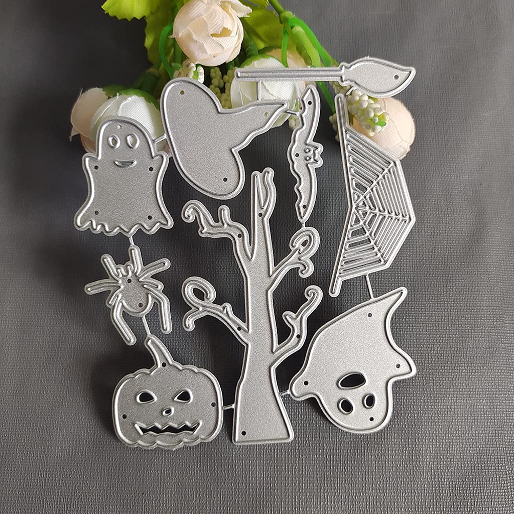 Fustelle in metallo per Halloween, stencil per album di ritagli, biglietti di carta, goffratura, decorazioni artigianali