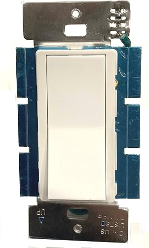 Miniatura 1 de AL-WS-R3 Interruptor basculante de encendidoapagado estilo decorador, blanco, bajo voltaje (12 V, 24 V, 48 V, milivoltios) CC o CA, 2 amperios, baja