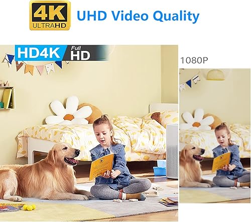 Miniatura 4 de Free 64G Smallest Wireless WiFi Battery Camera,Concealed Coin Size,Spy Camera,HD4K Portable Video Recording Live Feed,Pet Camera for Baby