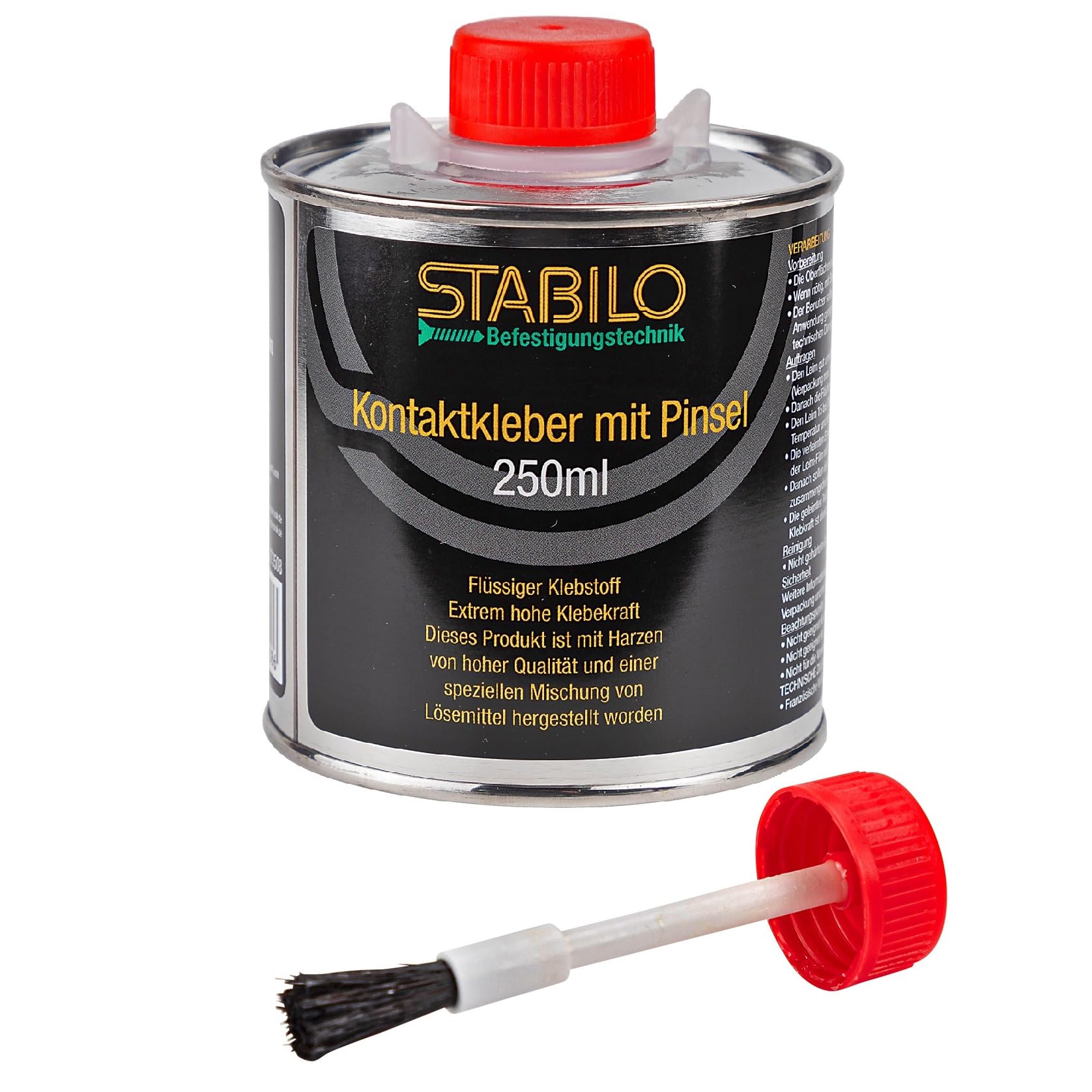 Stabilo Befestigungstechnik Kontaktkleber mit Pinsel 250ml